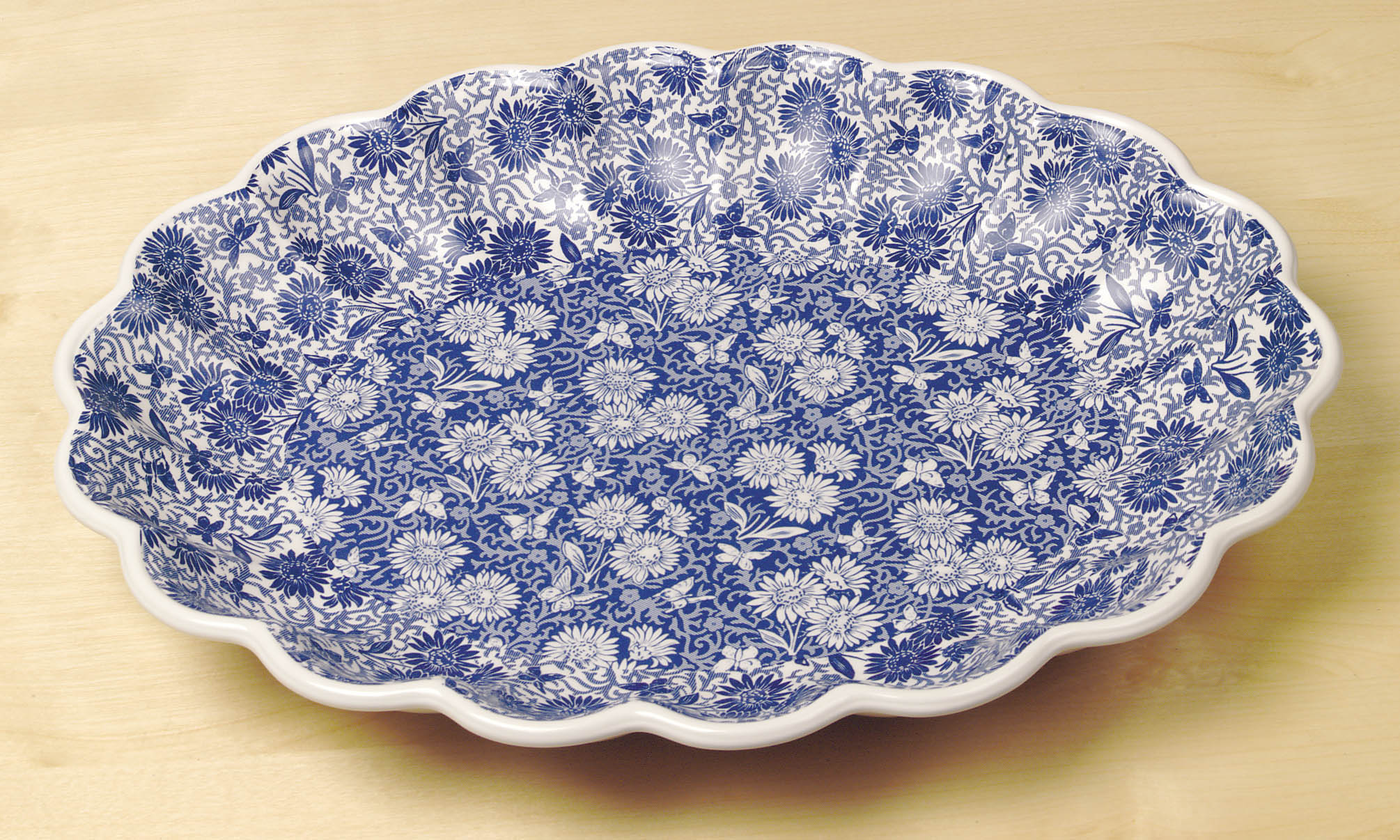Dish fluted oval